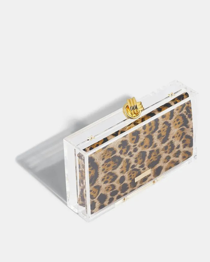 Darling Clutch Leopard Women Aquazzura Clutch Bags Darling Clutch Leopard Women Aquazzura Clutch Bags