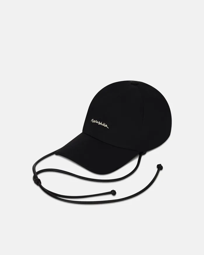 Darnis Sale LogoEmbroidered Cap Black WomenMen Nanushka Hats and Caps