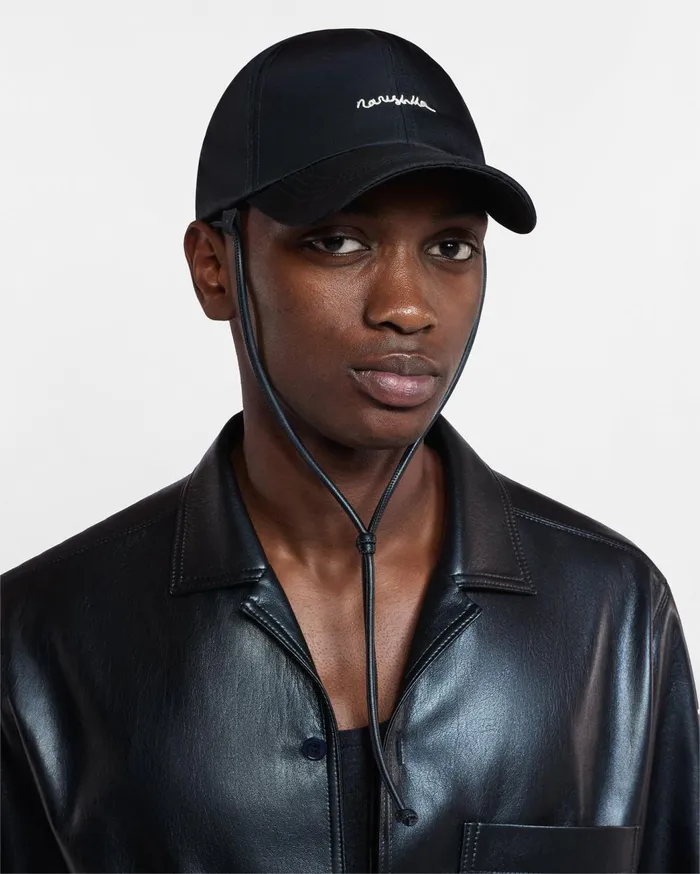 Darnis Sale LogoEmbroidered Cap Black WomenMen Nanushka Hats and Caps