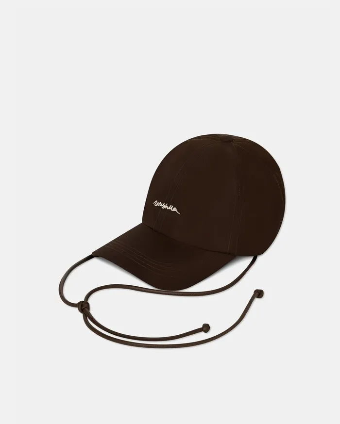 Darnis Sale LogoEmbroidered Cap Brown Econyl MenWomen Nanushka Hats and Caps