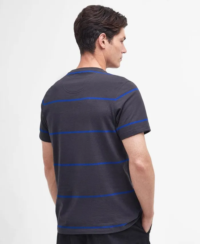 Dart Striped TShirt Carbon Black Men Barbour TShirts