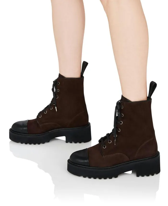 Desert Bootie Flat Brown Women Aquazzura Booties Desert Bootie Flat Brown Women Aquazzura Booties