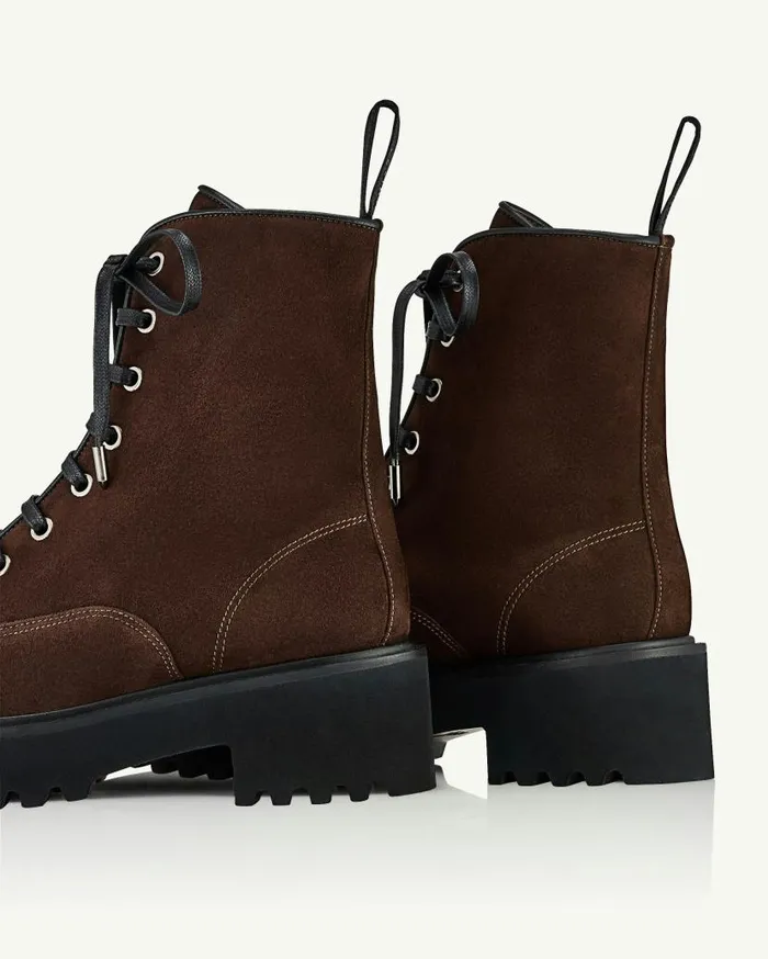 Desert Bootie Flat Brown Women Aquazzura Booties Desert Bootie Flat Brown Women Aquazzura Booties