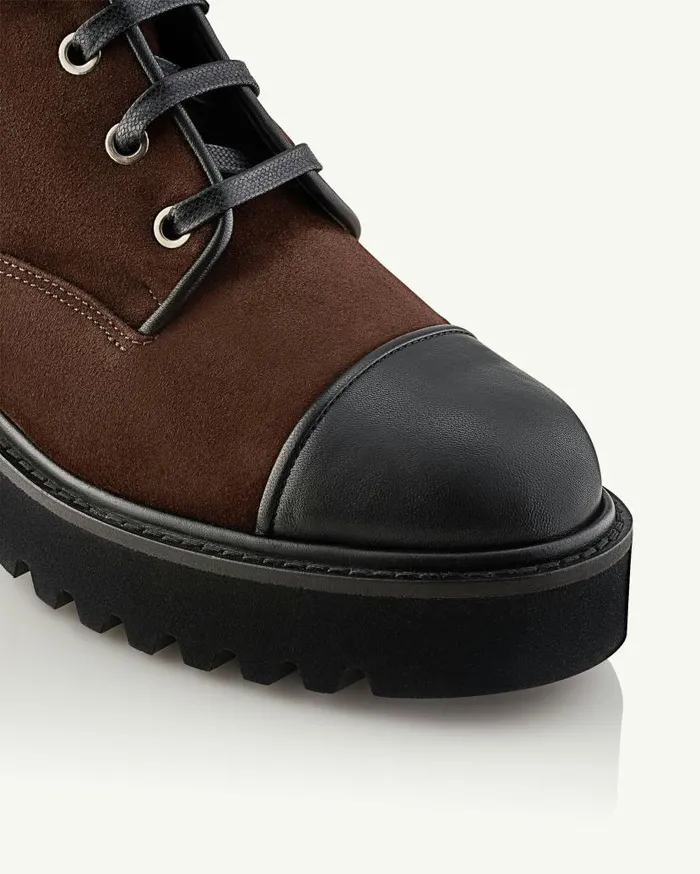 Desert Bootie Flat Brown Women Aquazzura Booties Desert Bootie Flat Brown Women Aquazzura Booties