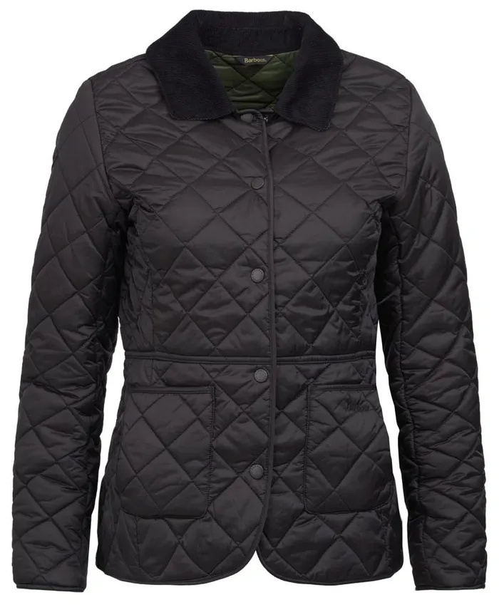 Deveron Quilted Jacket Blackolive Women Barbour Quilted Jackets