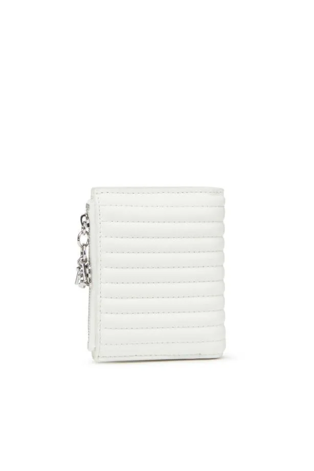Diesel Bifold Zip White Women Wallets