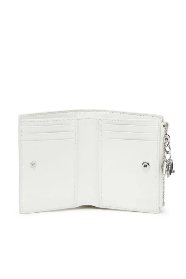 Diesel Bifold Zip White Women Wallets