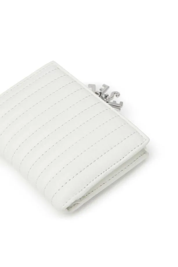Diesel Bifold Zip White Women Wallets