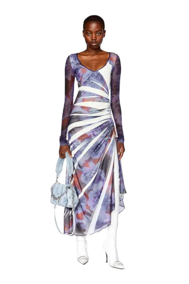 Diesel Darien Blue Women Dresses