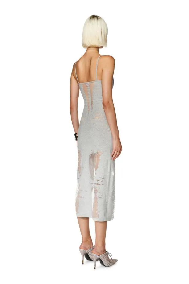 Diesel Dhoperdevo Light Grey Women Dresses