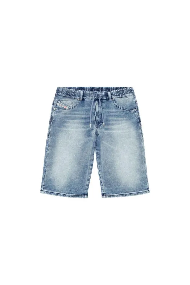 Diesel Dkrooleyshort Jogg Light Blue Men Pants and Shorts