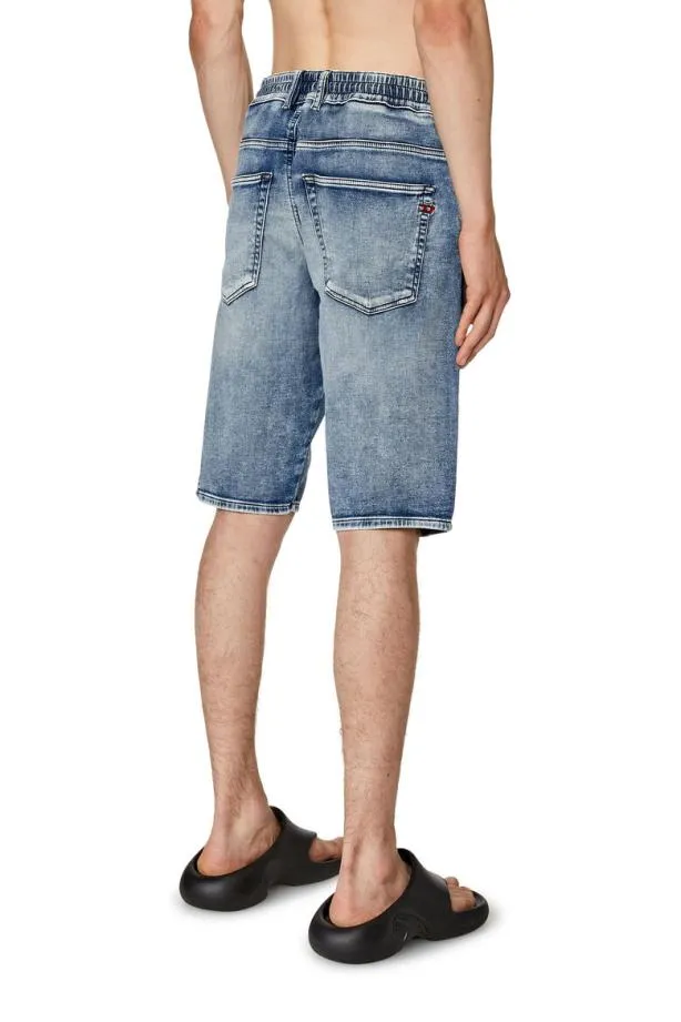 Diesel Dkrooleyshort Jogg Light Blue Men Pants and Shorts