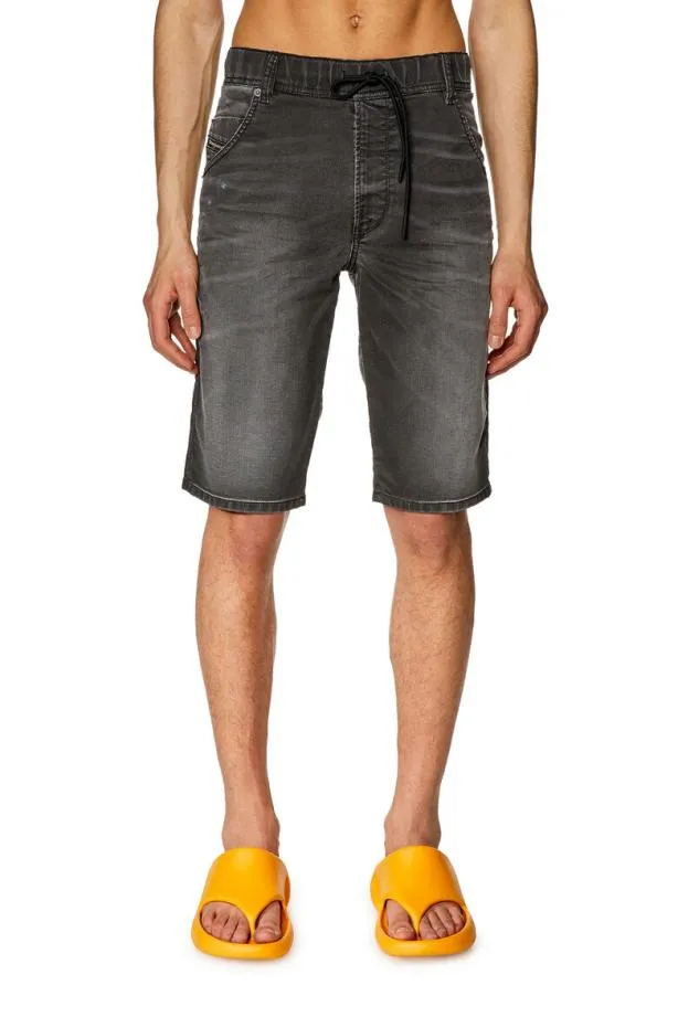 Diesel Dkrooshort Joggjeans Black Men Pants and Shorts