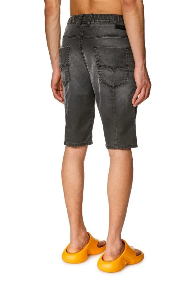Diesel Dkrooshort Joggjeans Black Men Pants and Shorts