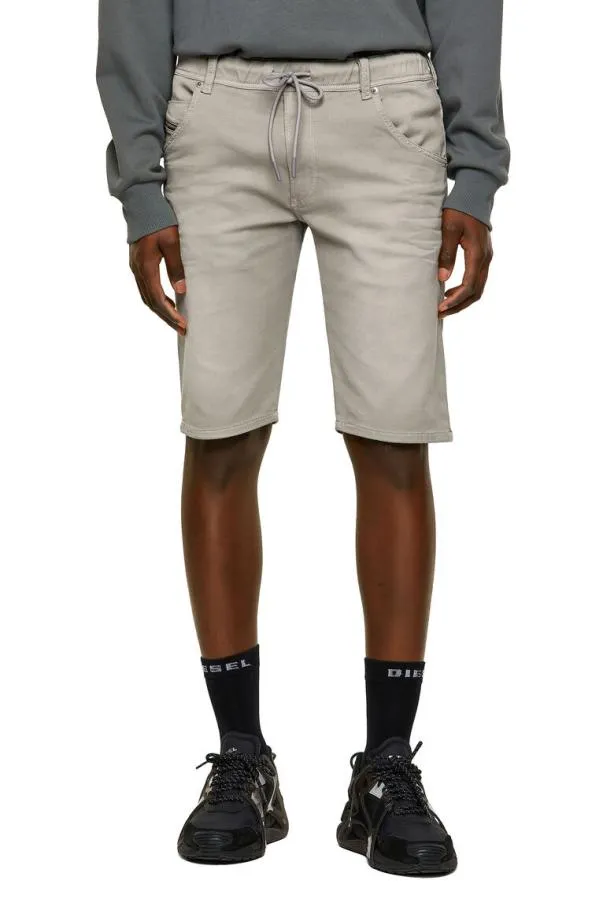 Diesel Dkrooshort Joggjeans Grey Men Pants and Shorts