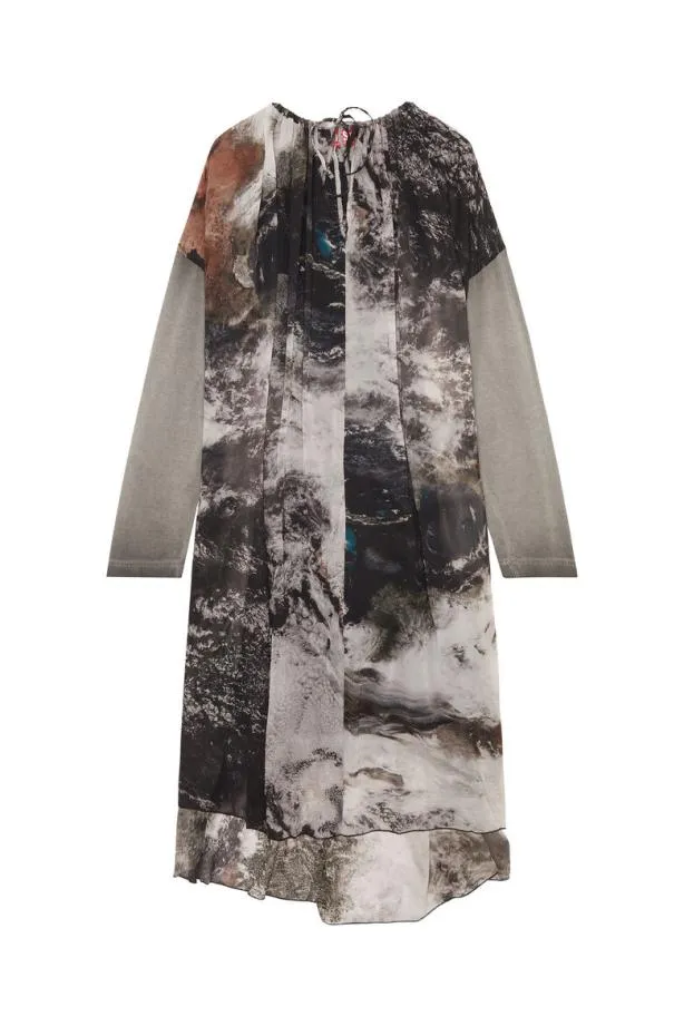 Diesel Dlav Black Women Dresses