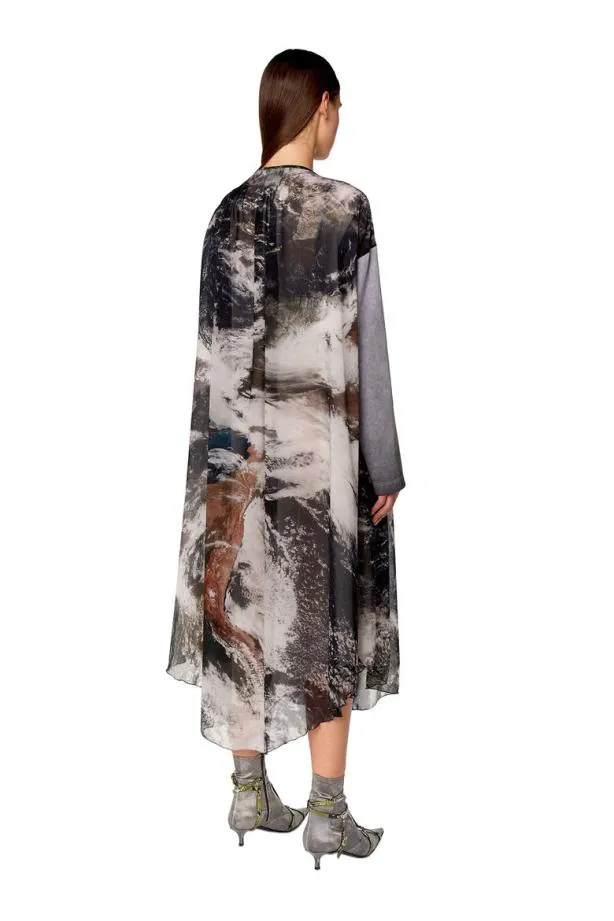 Diesel Dlav Black Women Dresses
