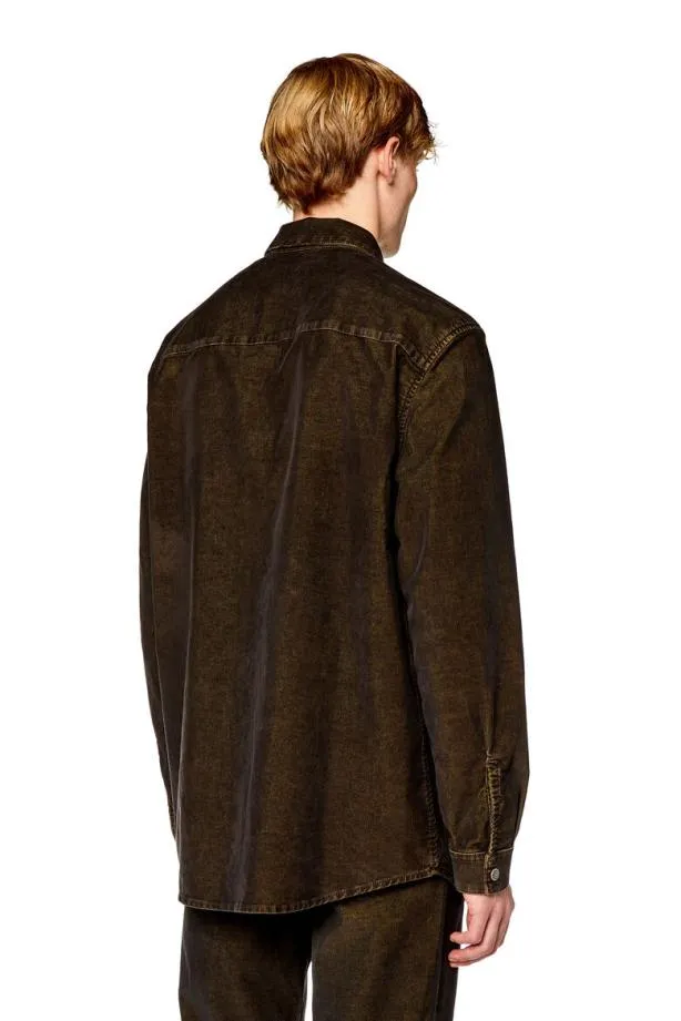 Diesel Dsimplyover Brown Men Shirts