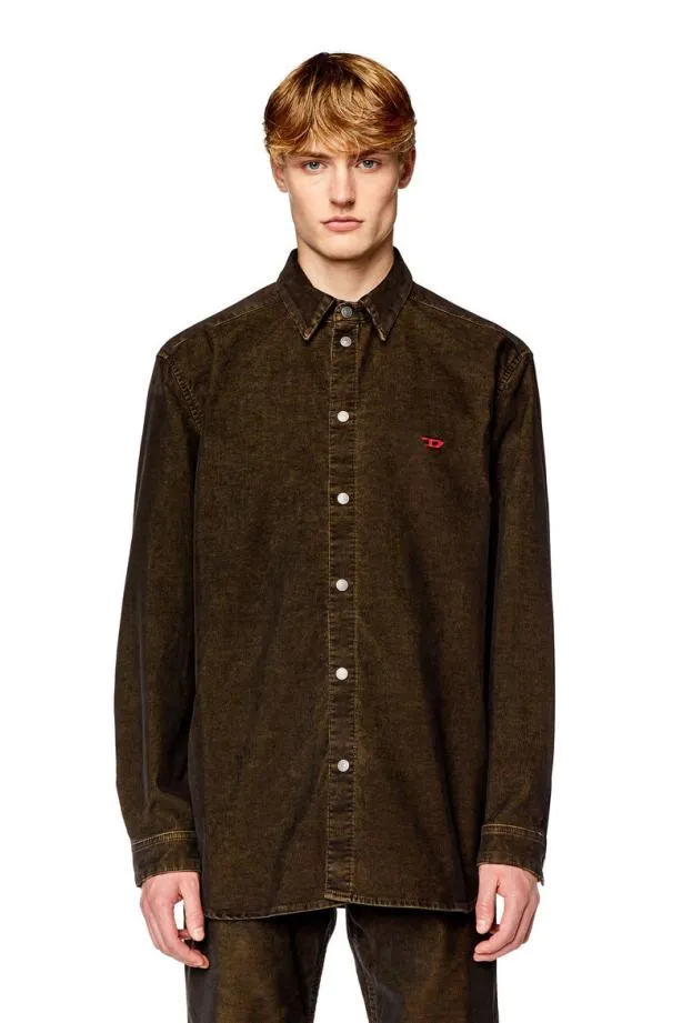 Diesel Dsimplyover Brown Men Shirts