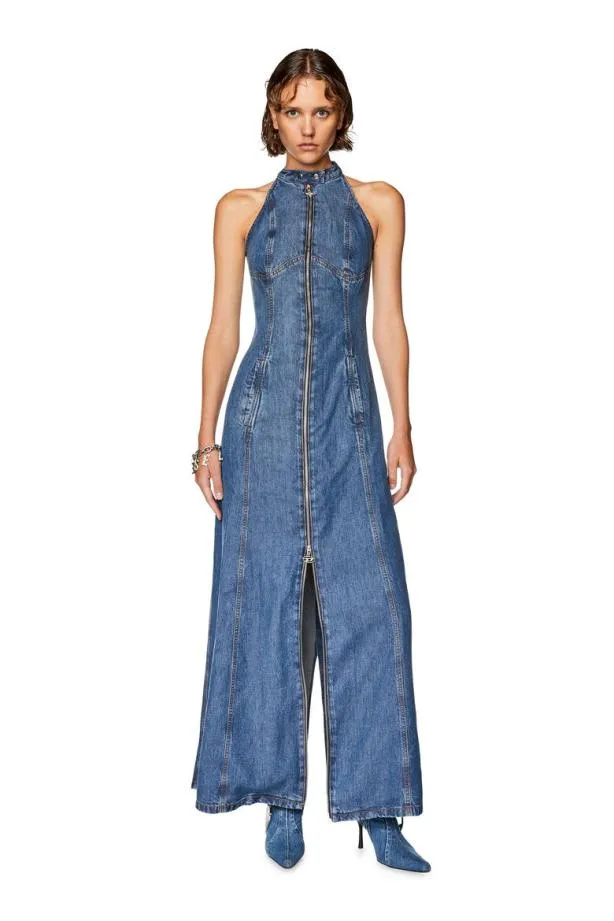 Diesel Delulus Medium Blue Women Dresses