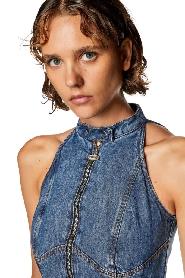 Diesel Delulus Medium Blue Women Dresses
