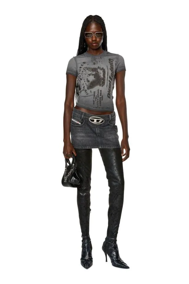 Diesel Derons2 Black Women Skirts