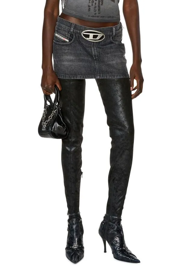 Diesel Derons2 Black Women Skirts
