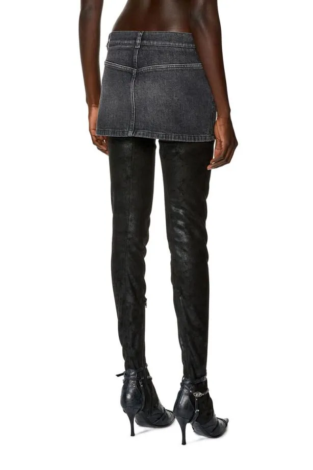 Diesel Derons2 Black Women Skirts