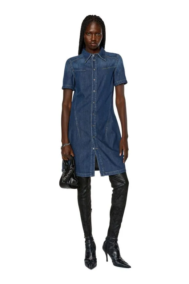 Diesel Deshirty Dark Blue Women Dresses