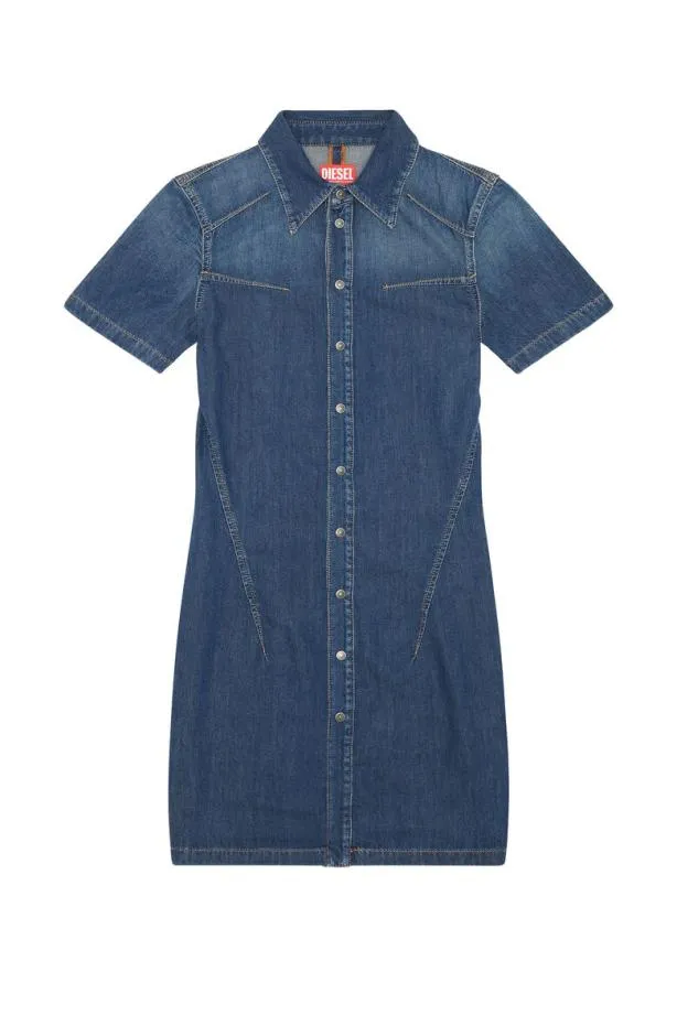 Diesel Deshirty Dark Blue Women Dresses
