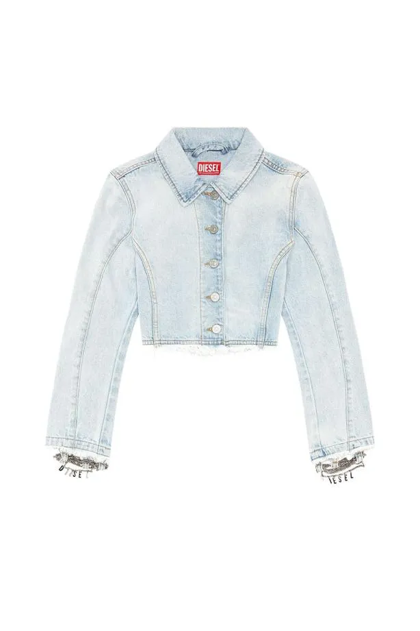 Diesel Deslichainfsd Light Blue Women Jackets