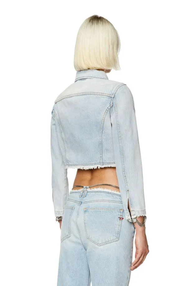 Diesel Deslichainfsd Light Blue Women Jackets