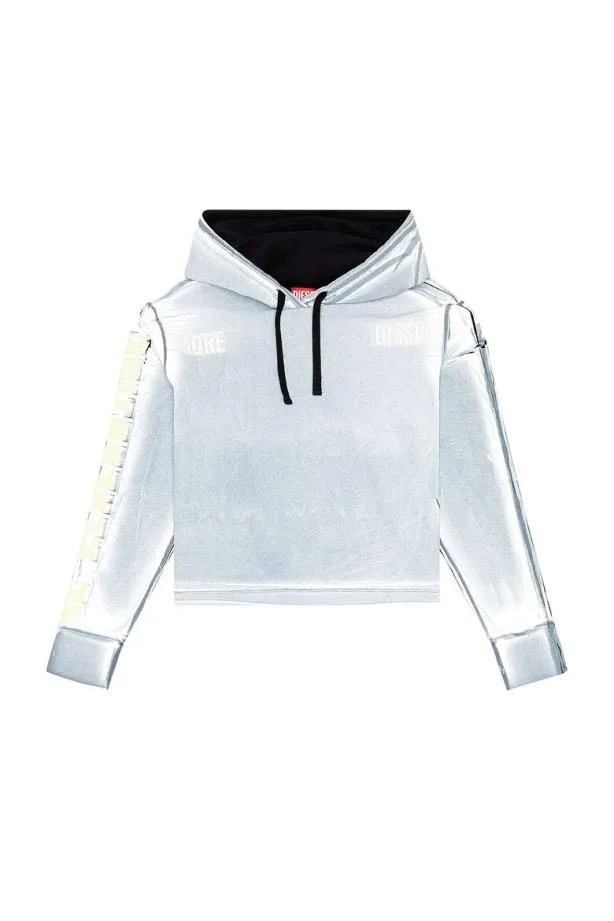Diesel Fcarlye Light Blue Women Sweatshirts and Hoodies