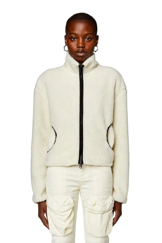 Diesel Fchibi White Women Sweatshirts and Hoodies