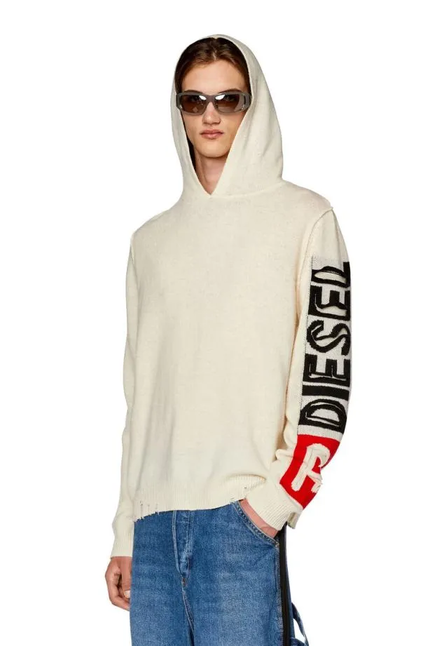 Diesel Ktelendo White Men Knitwear