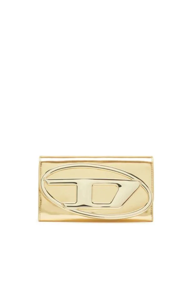 Diesel Long Wallet Zip Xxl Gold Women Wallets