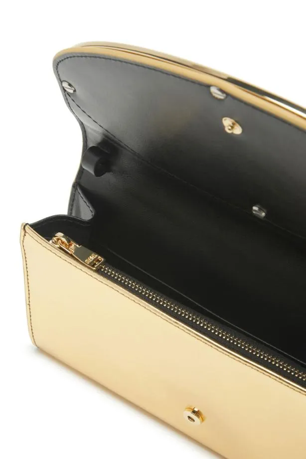 Diesel Long Wallet Zip Xxl Gold Women Wallets