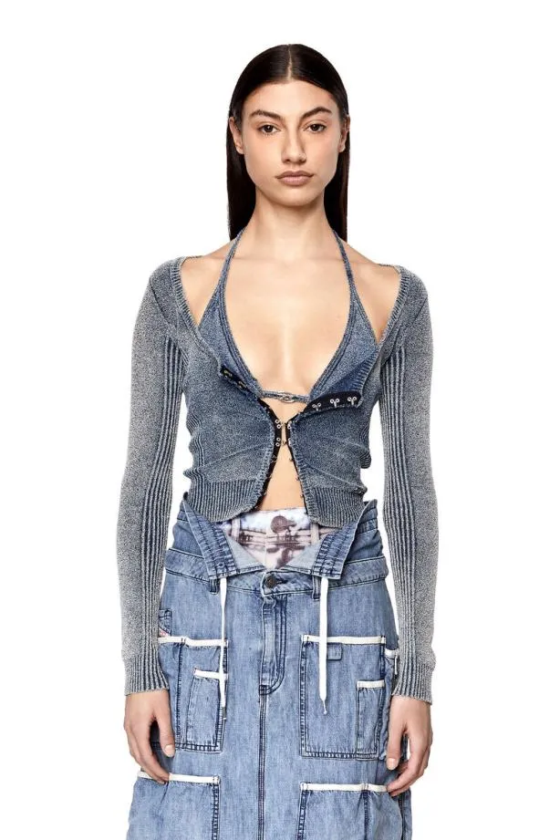 Diesel Mclovis Kit Blue Women Knitwear