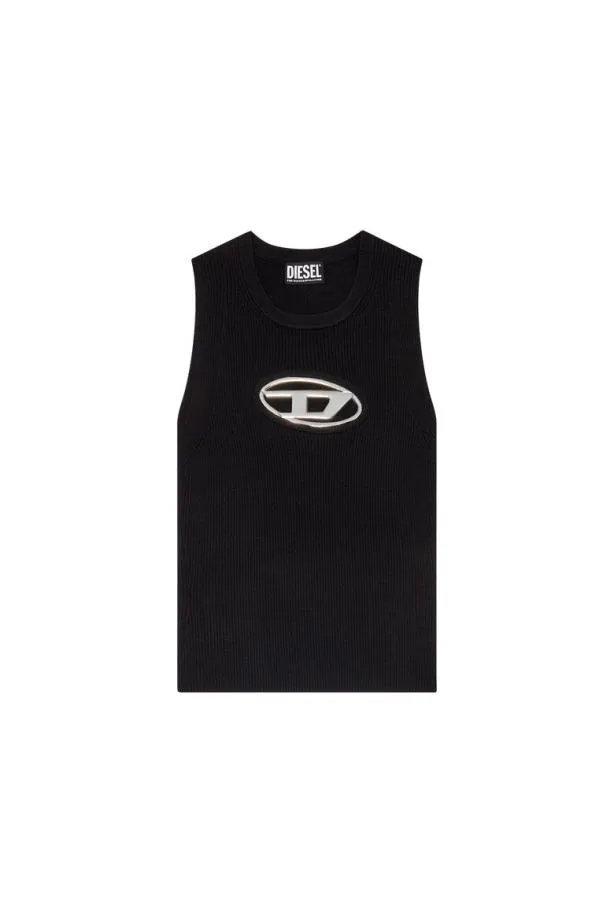 Diesel Monervatop Blacksilver Women Knitwear