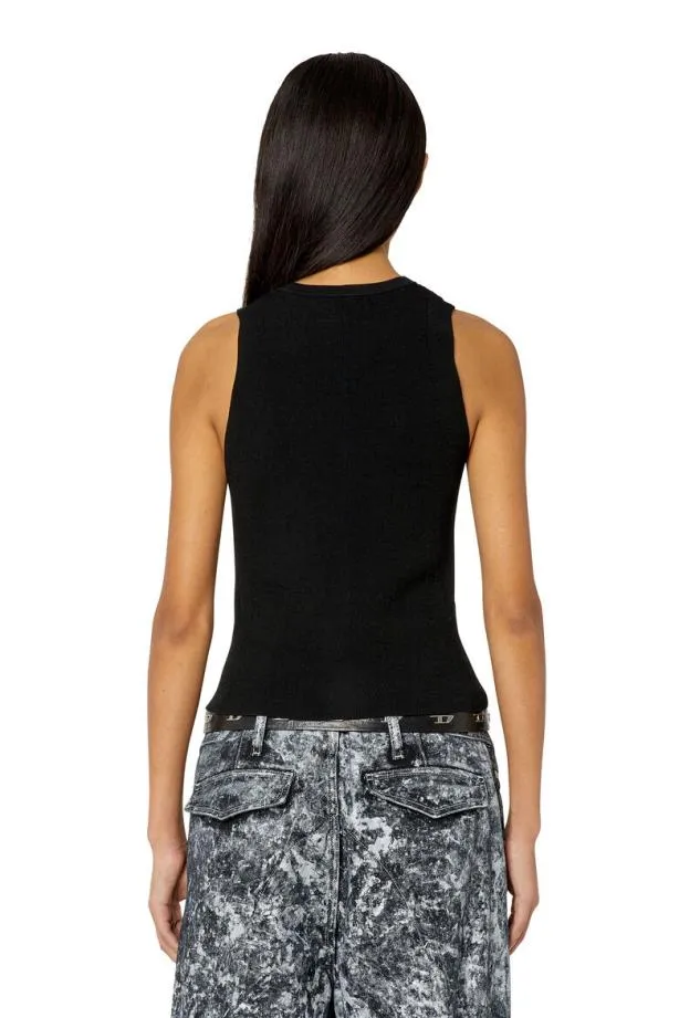 Diesel Monervatop Blacksilver Women Knitwear
