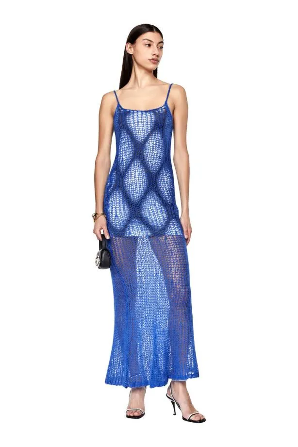 Diesel Moverlong Blue Women Dresses