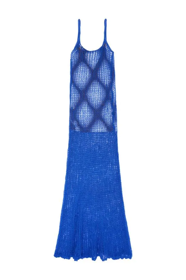 Diesel Moverlong Blue Women Dresses