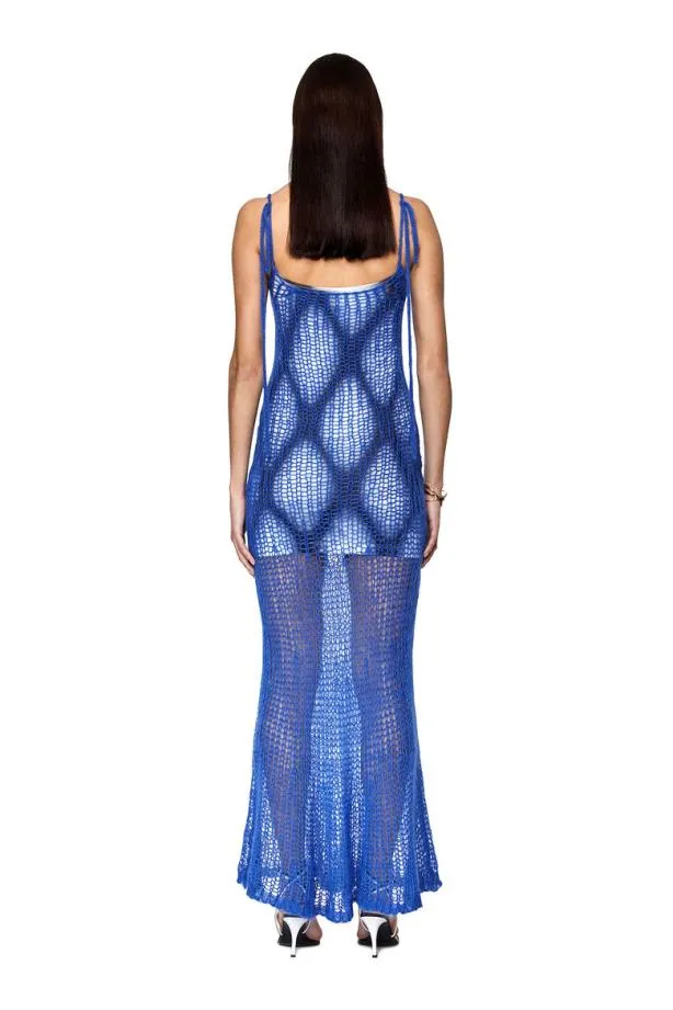 Diesel Moverlong Blue Women Dresses