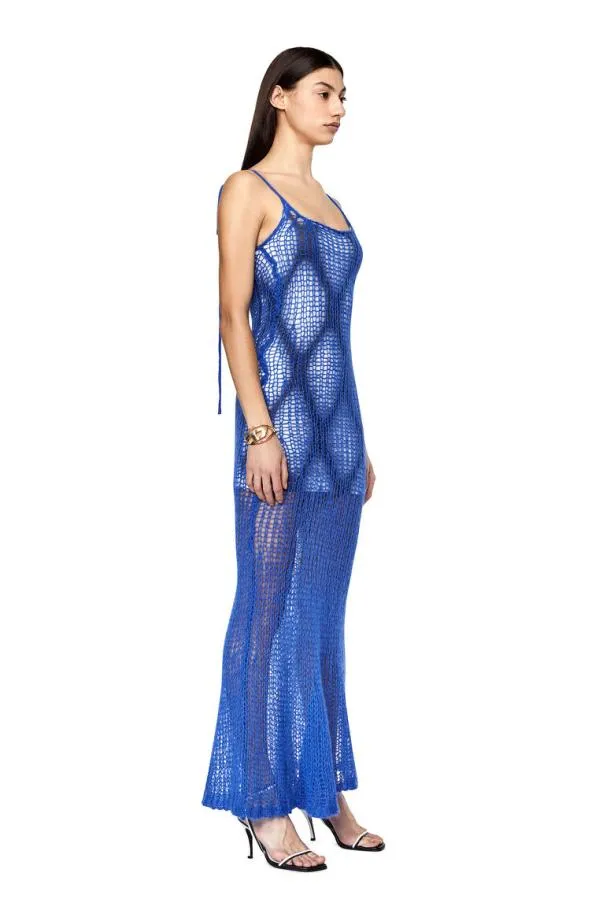 Diesel Moverlong Blue Women Dresses