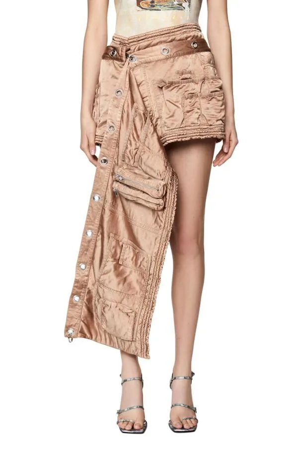 Diesel Owyeth Beige Women Skirts