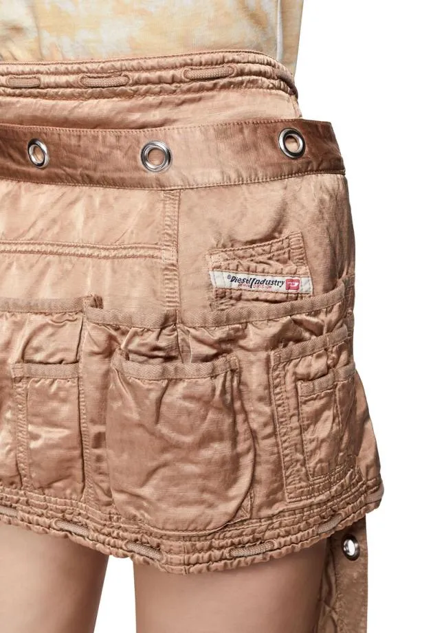 Diesel Owyeth Beige Women Skirts