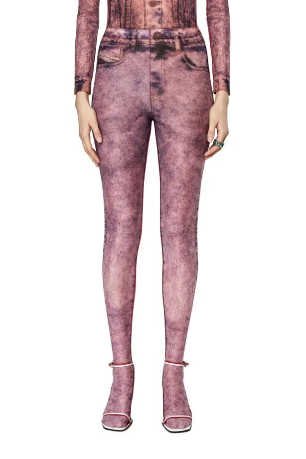 Diesel Pkolld1 Lilac Women Pants and Shorts