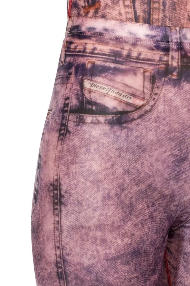 Diesel Pkolld1 Lilac Women Pants and Shorts