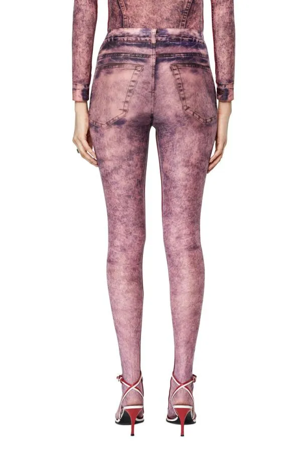 Diesel Pkolld1 Lilac Women Pants and Shorts