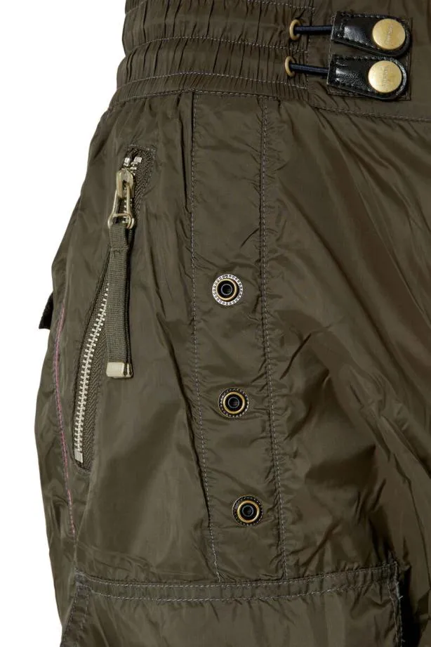 Diesel Plucrezia Military Green Women Pants and Shorts